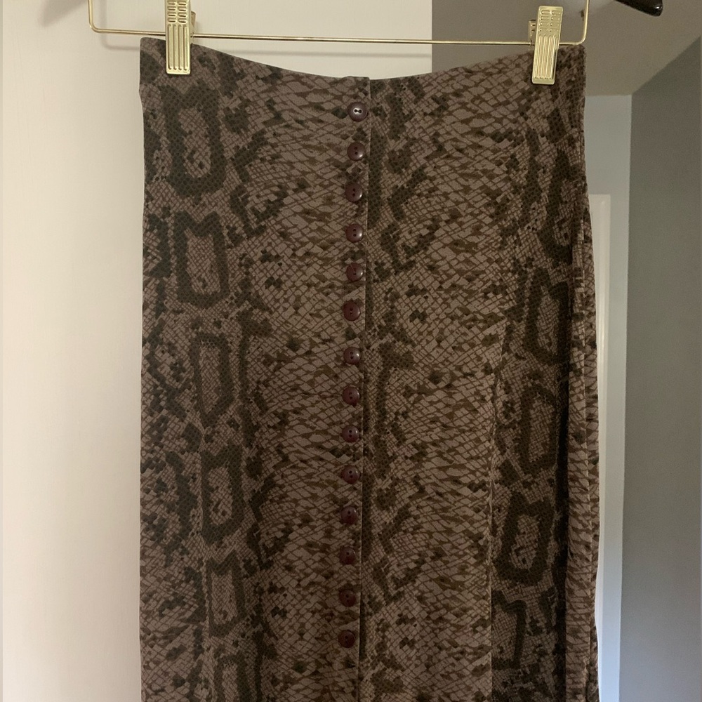 Vintage Es.se snakeskin maxi skirt- size small